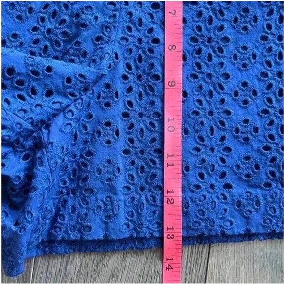 Lilly Pulitzer Makenna Eyelet Shorts Navy Blue Size 16P Cotton Dressy NWT - Picture 8 of 9